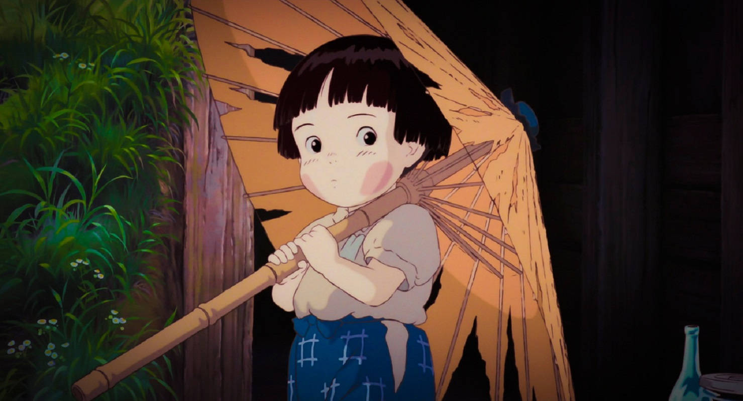 Grave Of The Fireflies Broken Umbrella Wallpaper