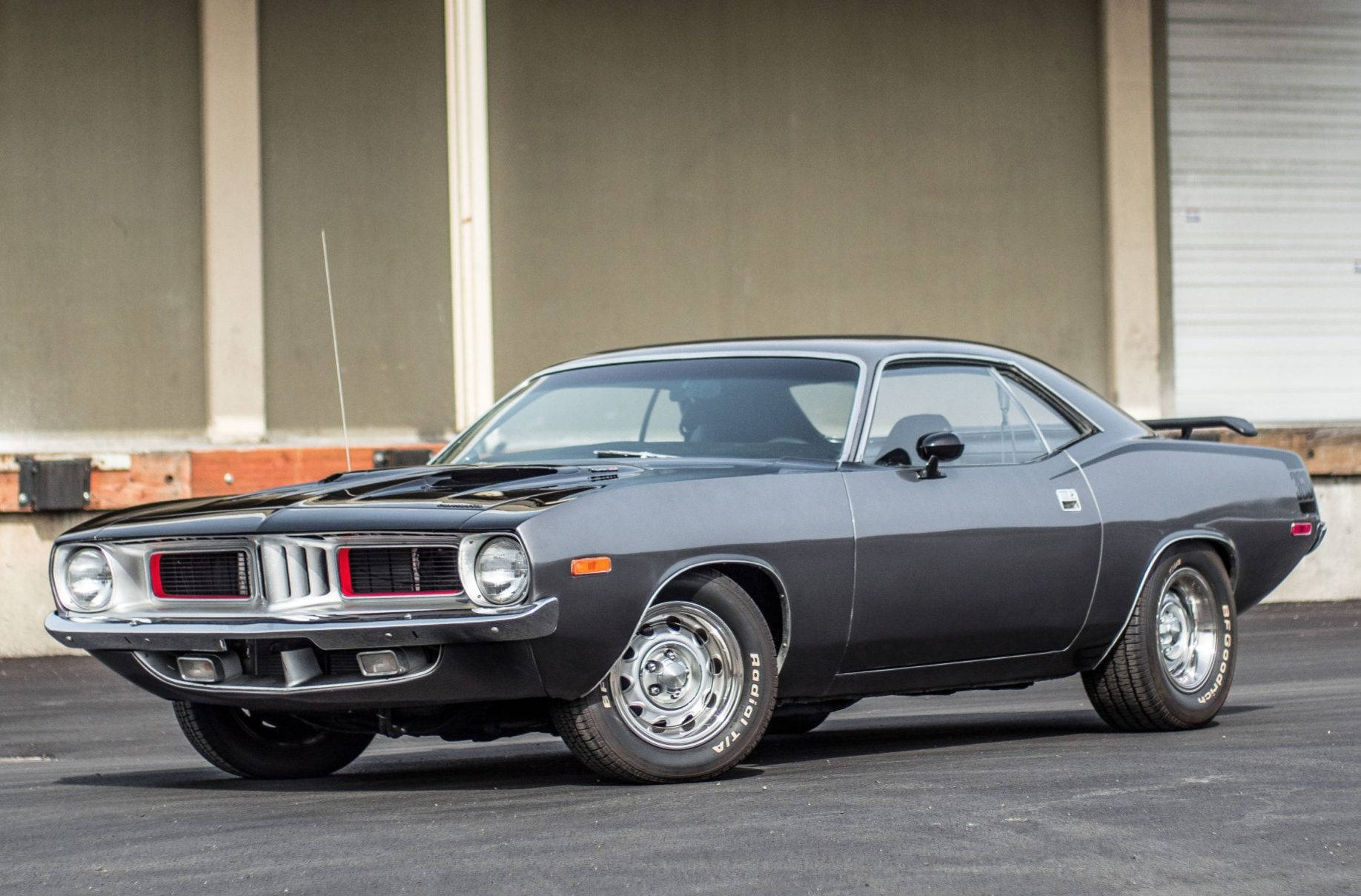 Gray 1970 Plymouth Barracuda Wallpaper