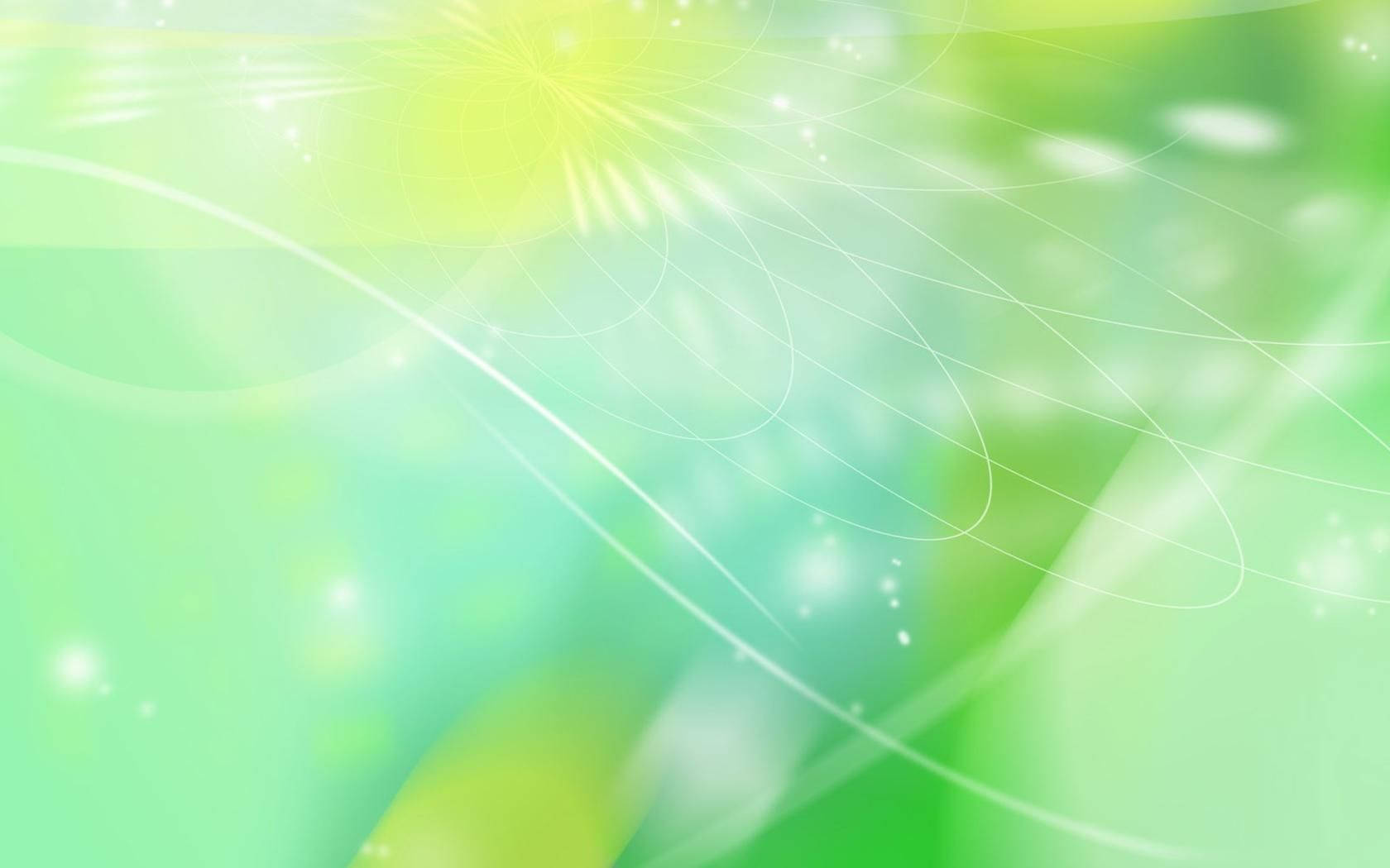 Green And White Lights Wallpaper