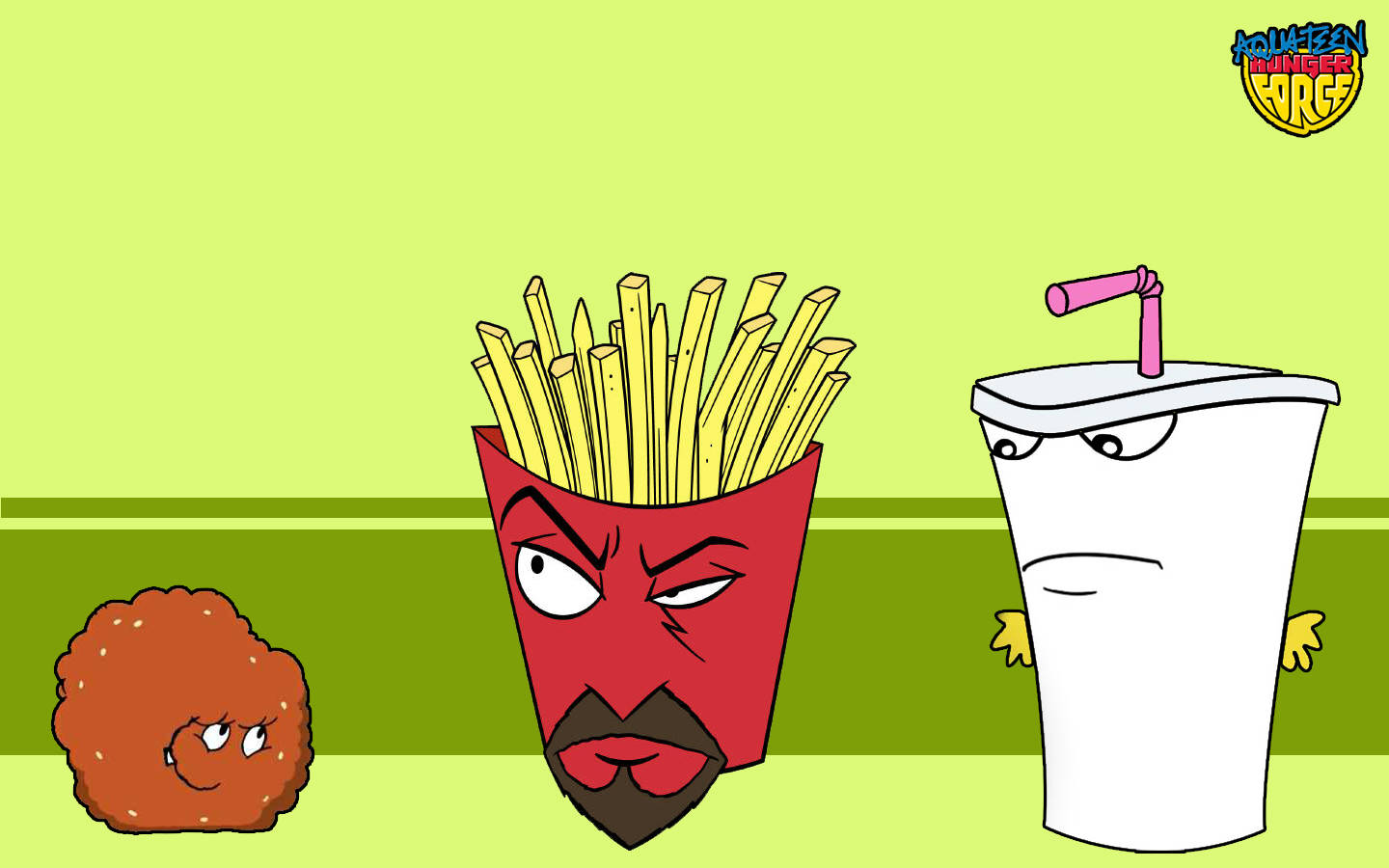 Green Aqua Teen Hunger Force Wallpaper