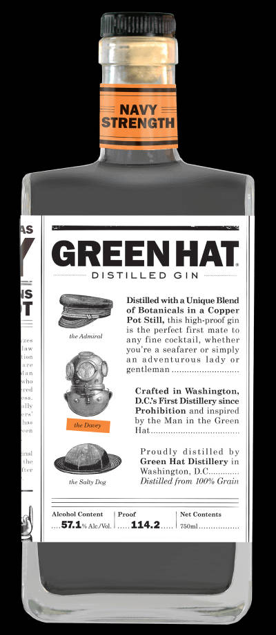 Green Hat Navy Strength Distilled Gin Wallpaper