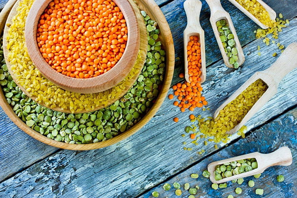 Green, Orange, And Yellow Lentils Wallpaper