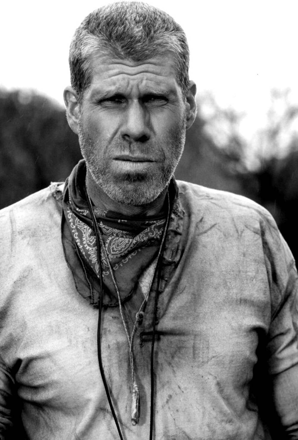 Greyscale Ron Perlman Wallpaper