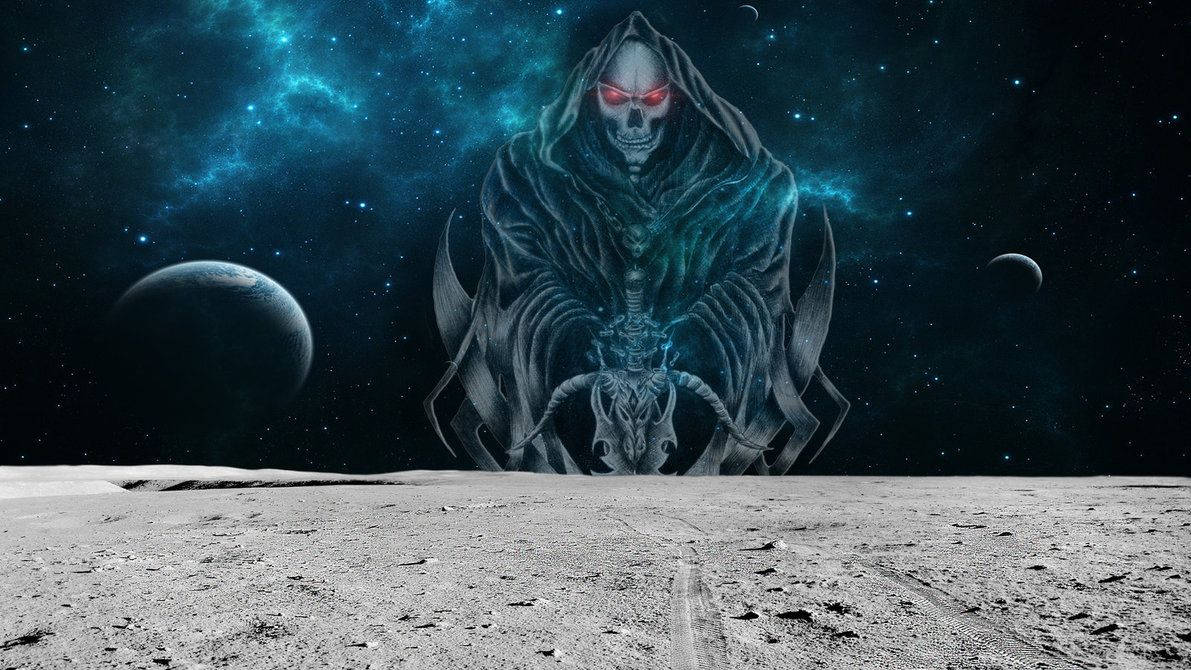 Grim Reaper Galaxy Wallpaper