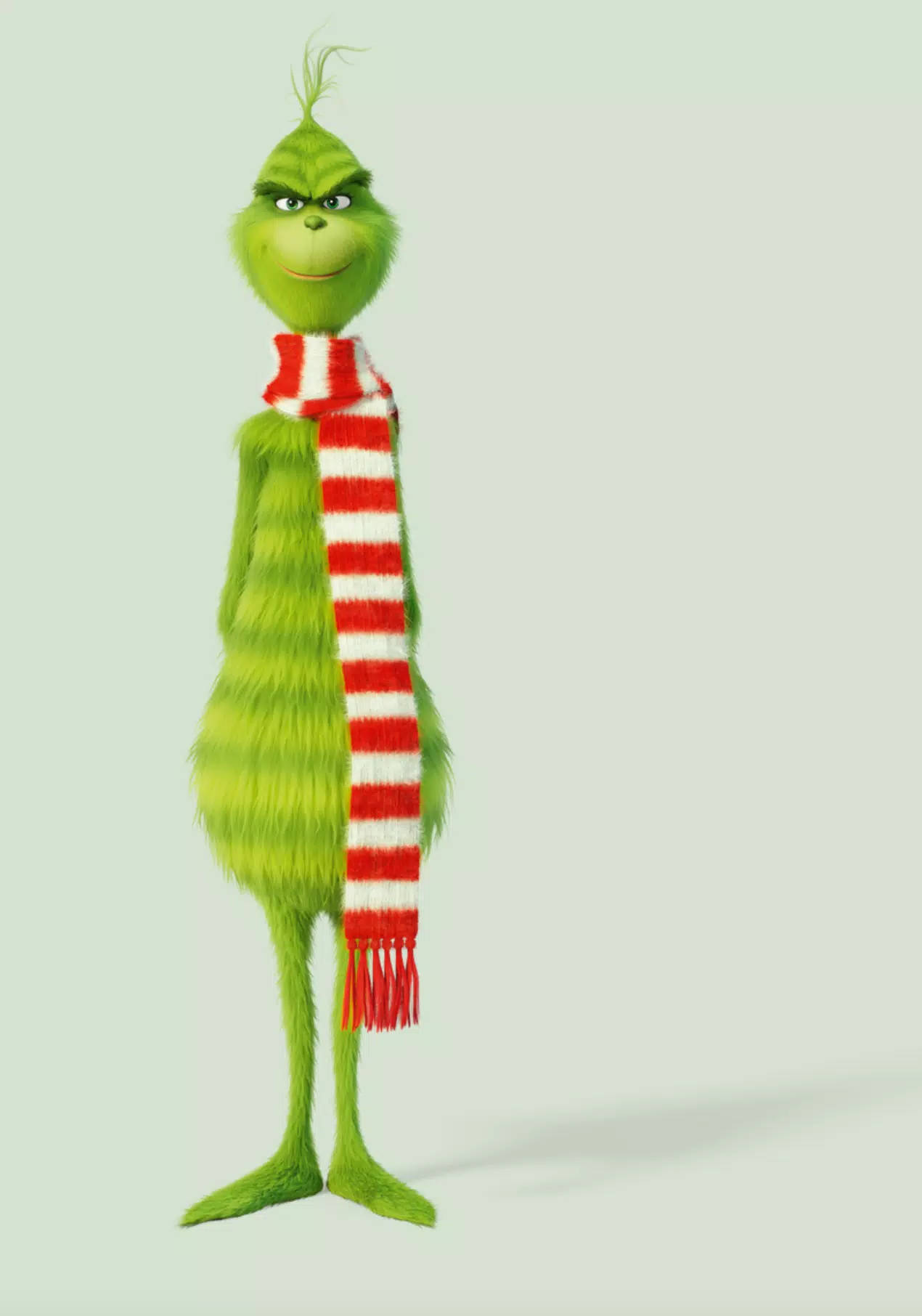 Grinch With Red Scarf Wallpaper