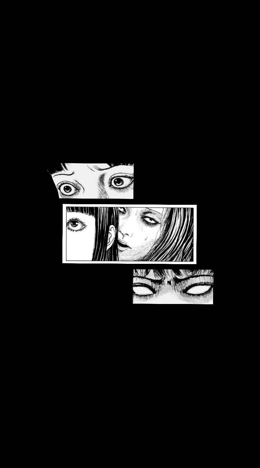 Grotesque Beauty In Junji Ito's Manga Artwork Wallpaper