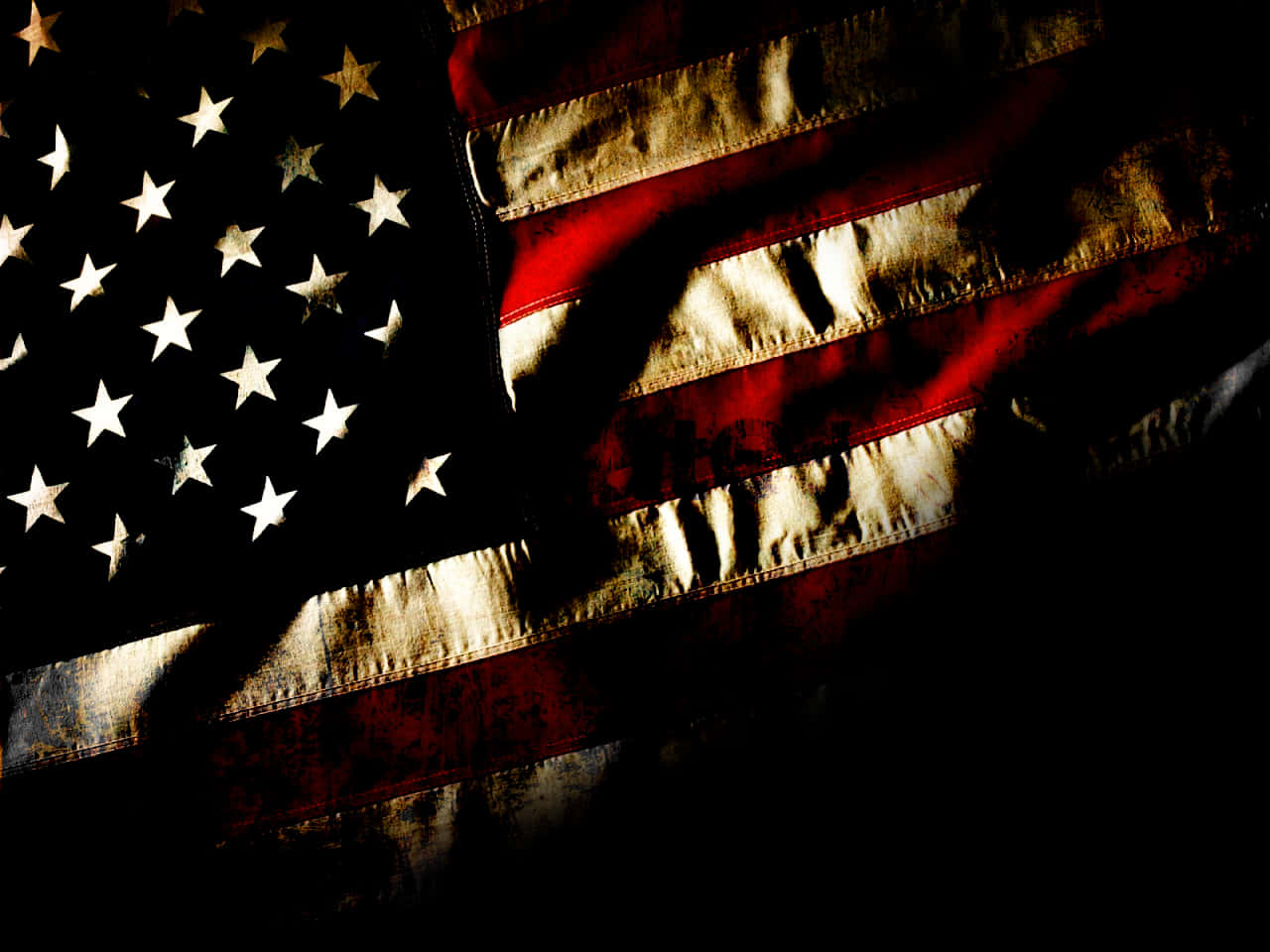 Grunge_ American_ Flag_ Texture Wallpaper