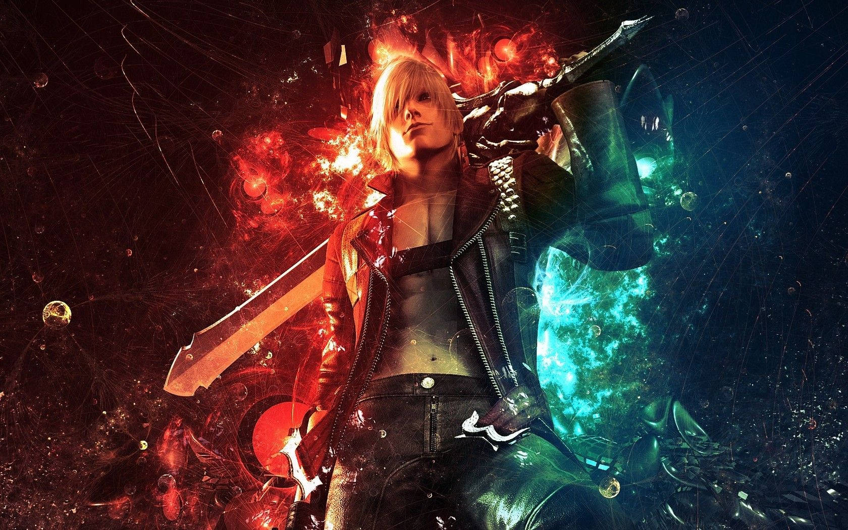 Grunge Devil May Cry Dante Poster Wallpaper