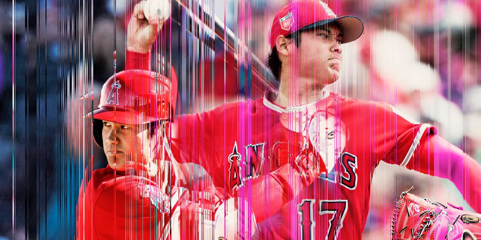 Grungy Shot Of Shohei Ohtani Wallpaper