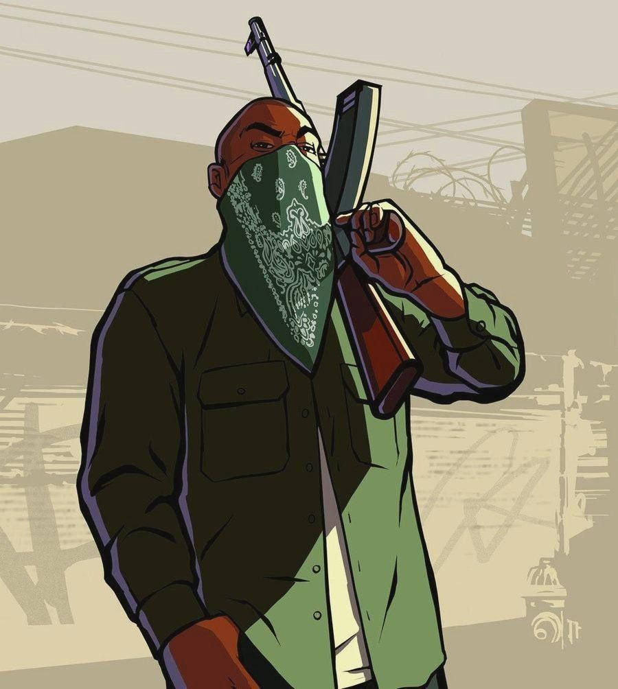 Gta San Andreas Man In Green Wallpaper