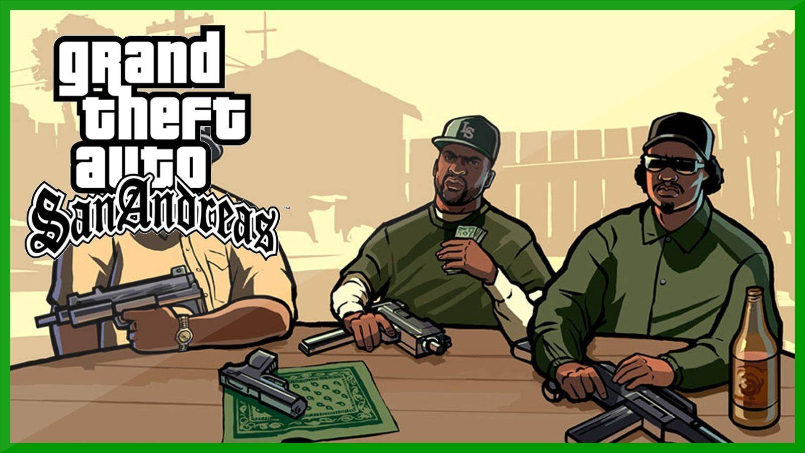 Gta San Andreas Men Gambling Wallpaper