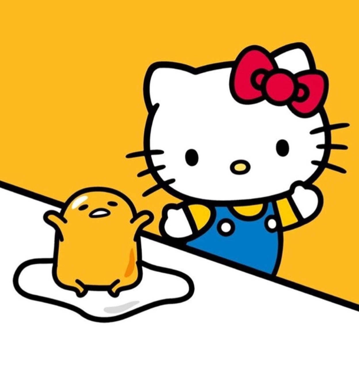 Gudetama And Hello Kitty Pfp Wallpaper