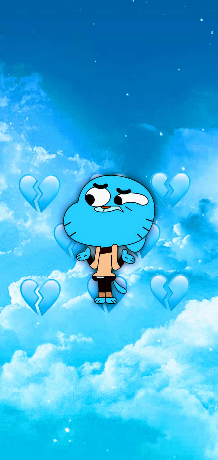 Gumball Watterson And Darwin Watterson Having Fun In Elmore Wallpaper