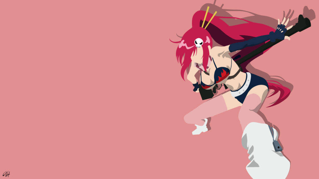 Gurren Laggann Yoko Minimalist Anime Wallpaper