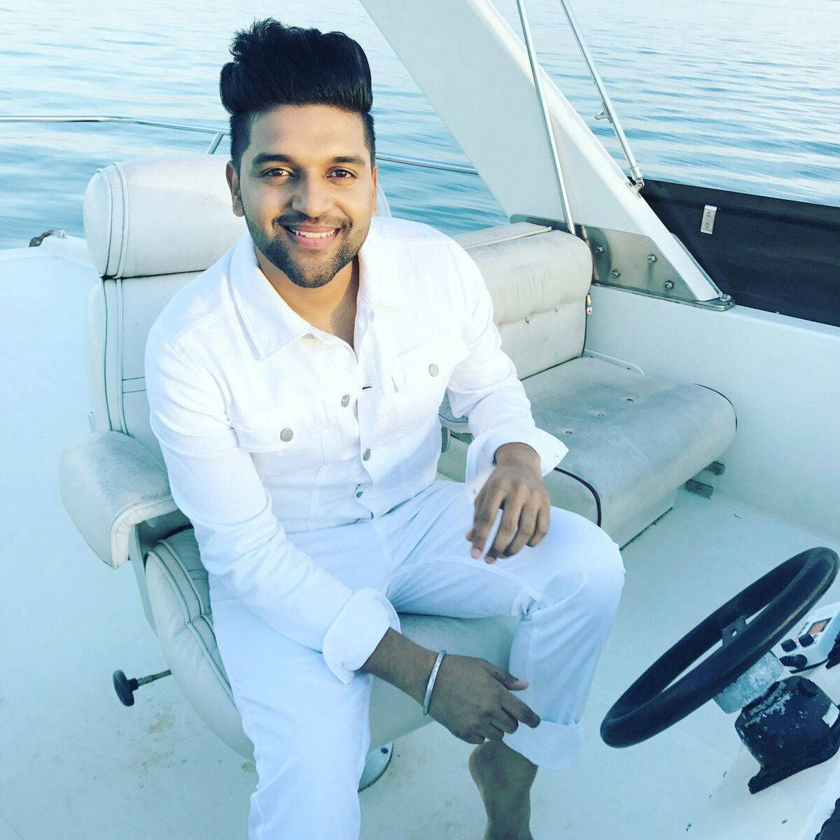 Guru Randhawa On Yacht Wallpaper