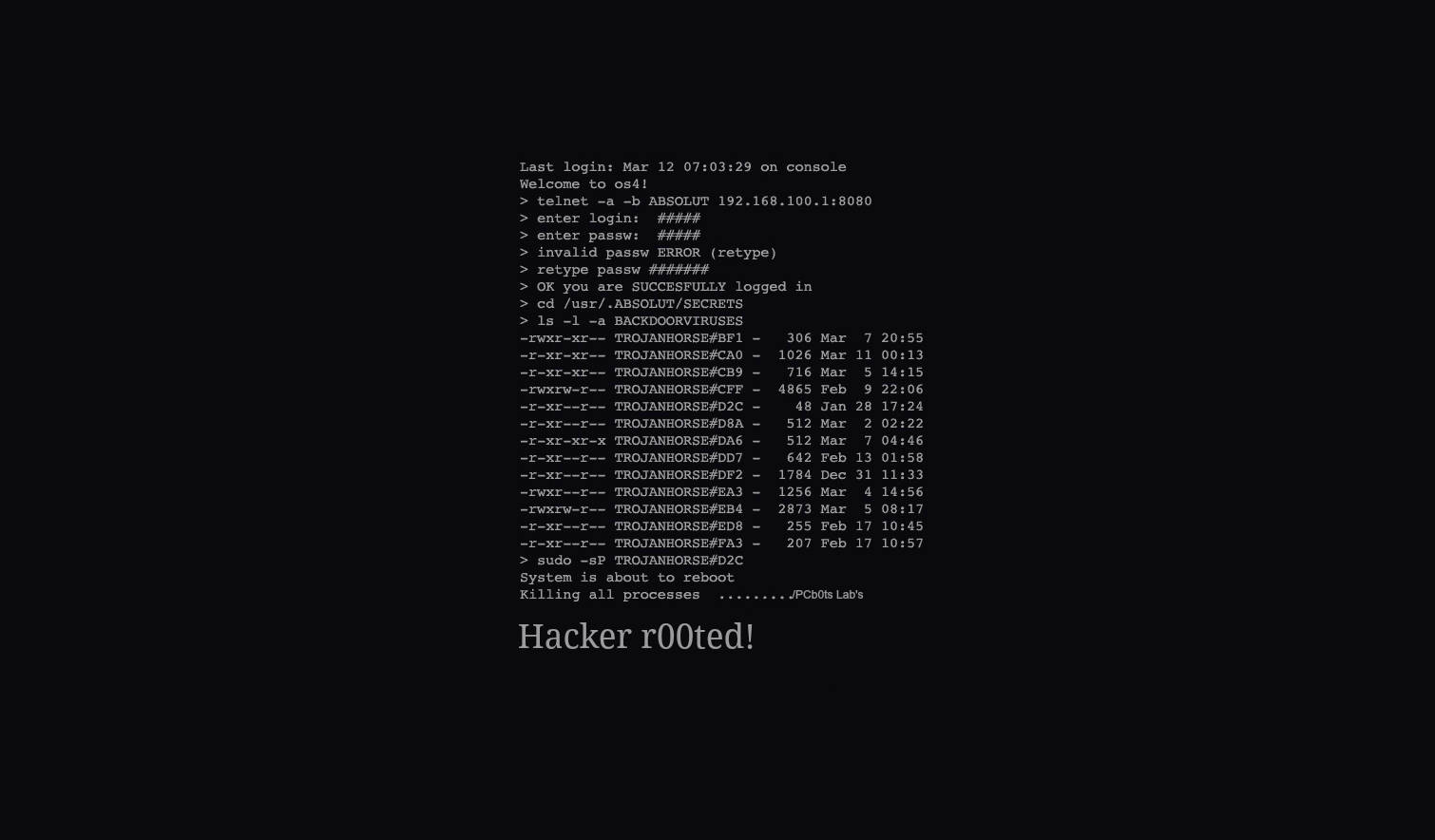 Hacked Rooted Screen Wallpaper