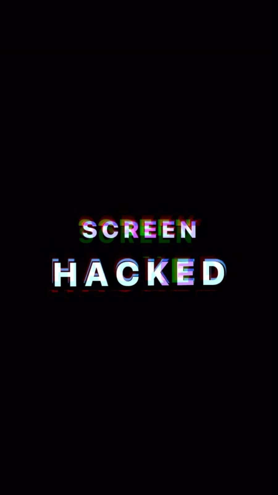 Hacked Screen Glitch Effect Wallpaper