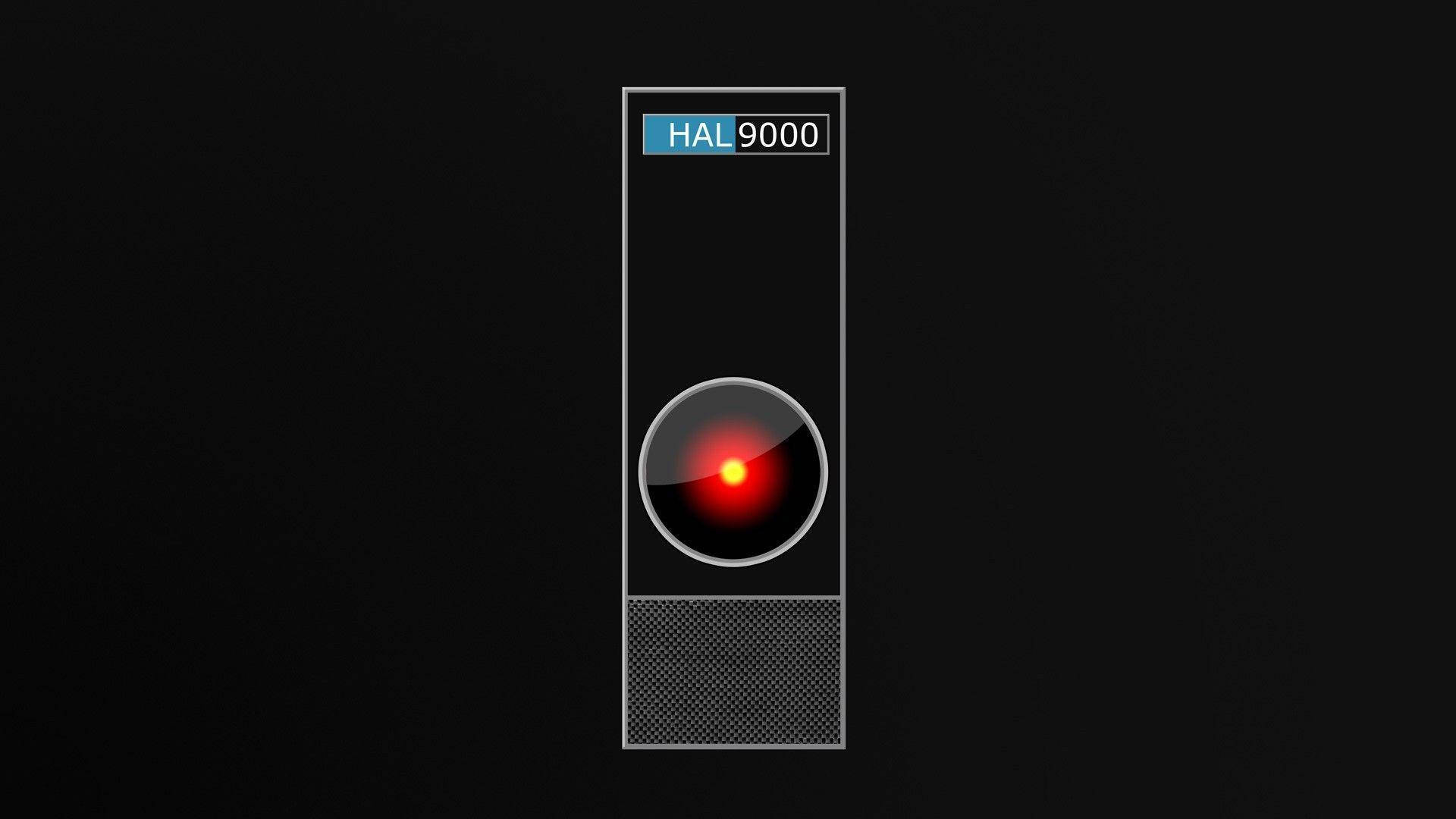 Hal 9000 Black Desktop Wallpaper