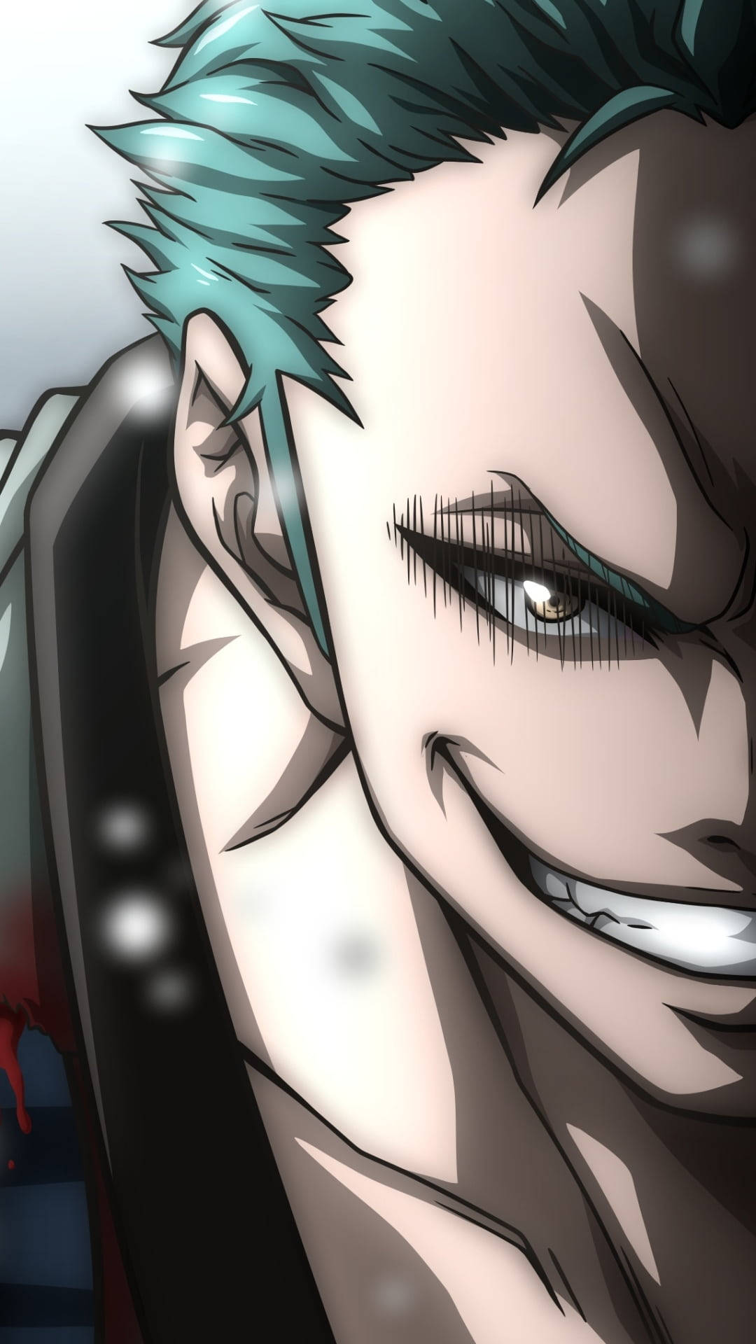 Half Face Of Anime Zoro Pfp Wallpaper