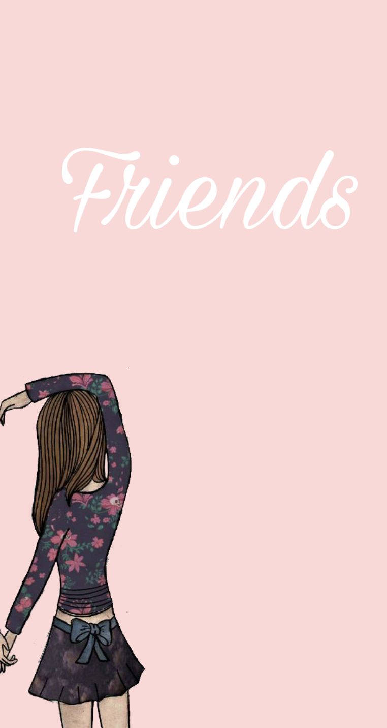 Half Heart Friends Symbol Girly Bff Wallpaper