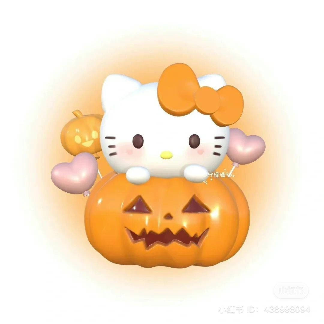 Halloween Pumpkin And Hello Kitty Pfp Wallpaper