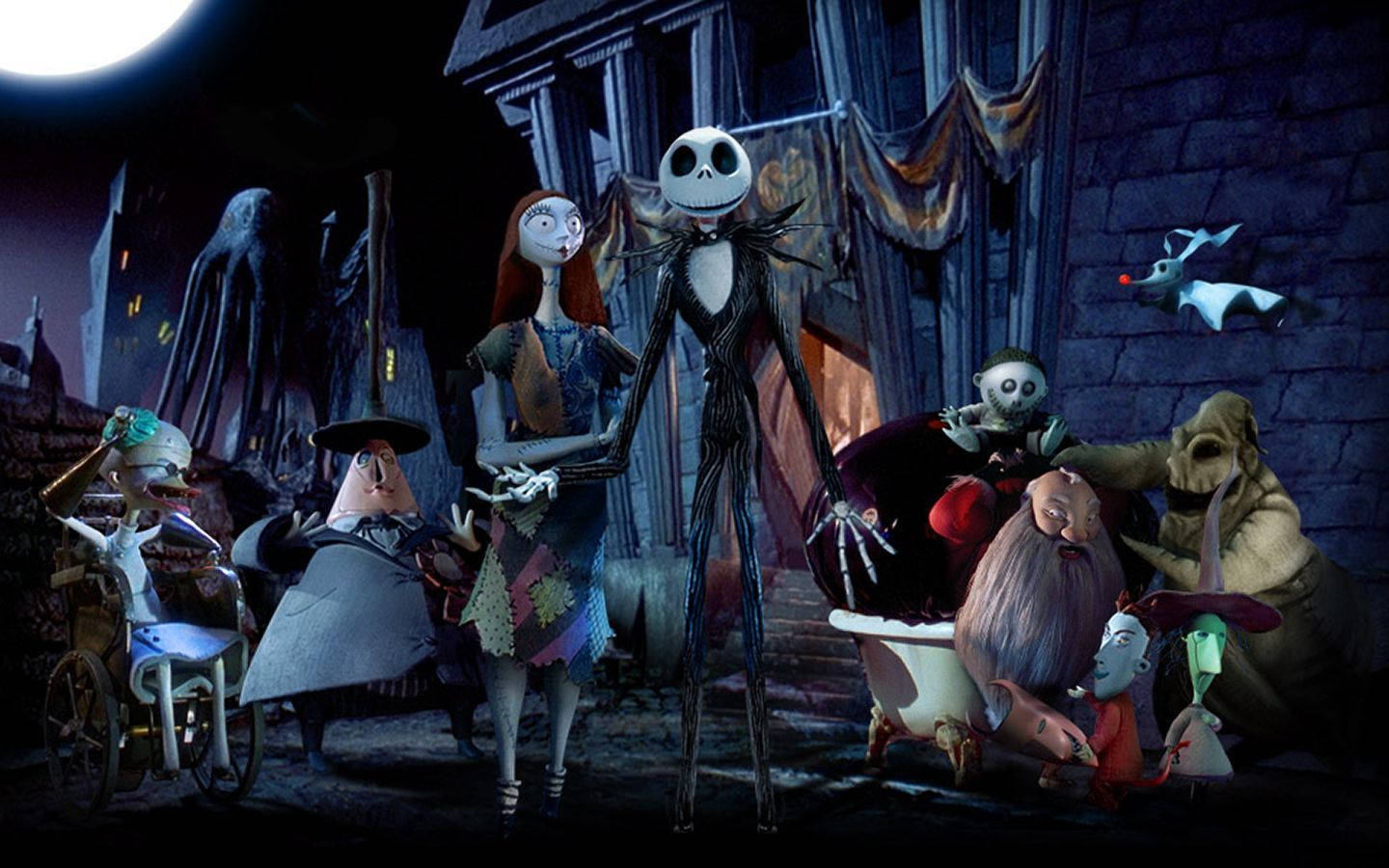 Halloweentown In The Nightmare Before Christmas Wallpaper