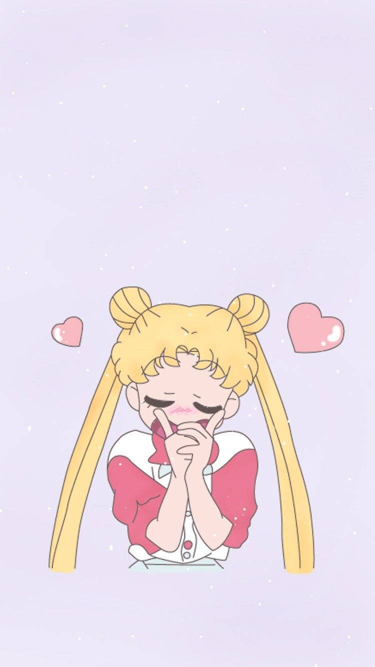 Hands Together Usagi Sailor Moon Iphone Wallpaper