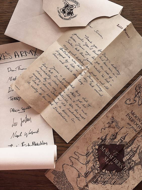 Handwritten Aesthetic Hp Letters Wallpaper