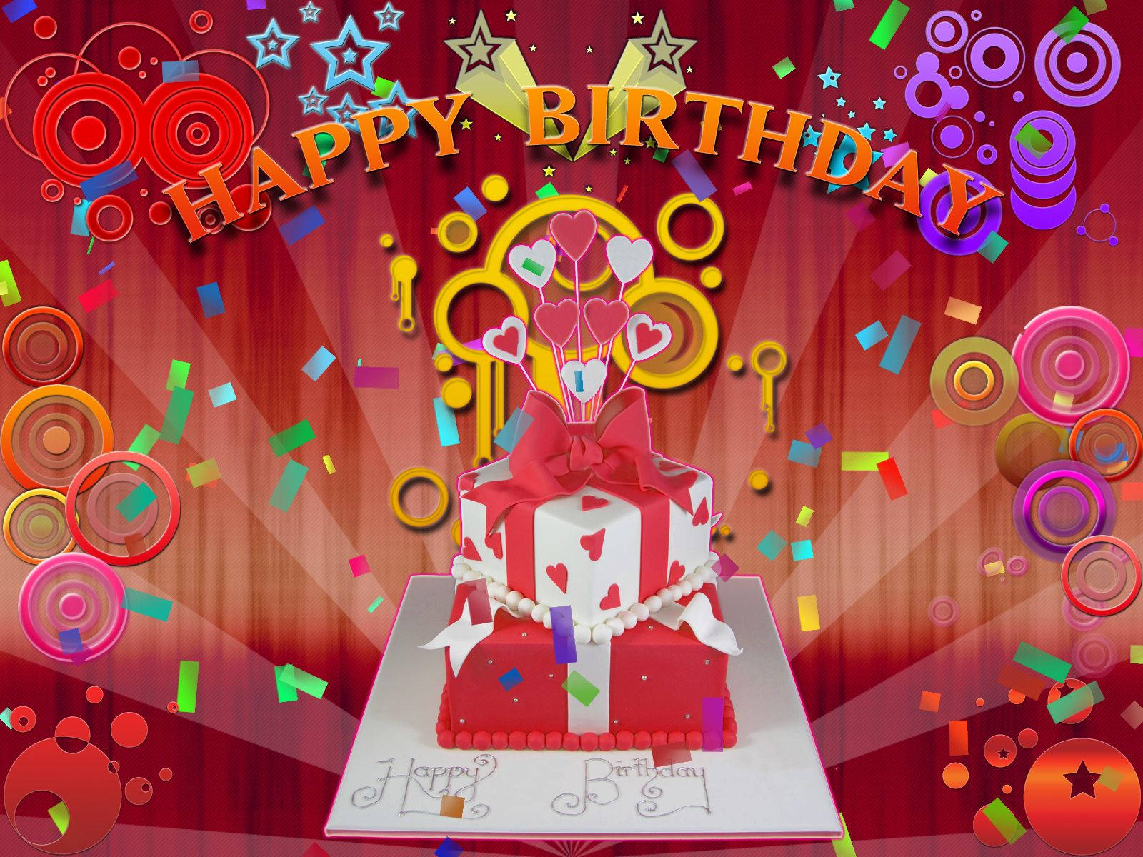 Happy Birthday Digital Art Wallpaper
