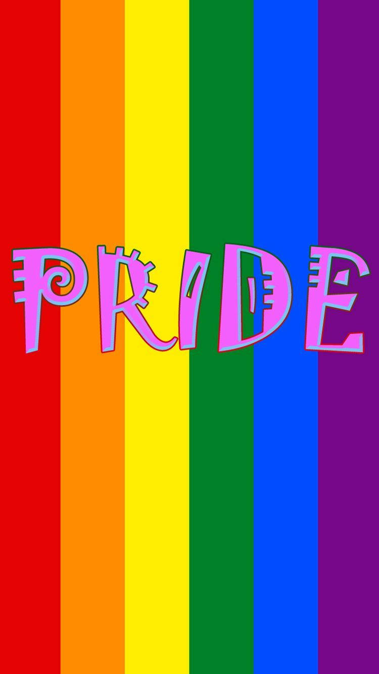 Happy Rainbow Gay Pride Phone Wallpaper