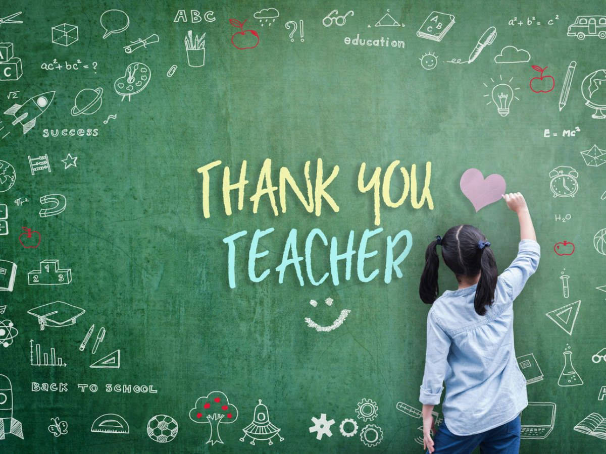 Happy Teachers' Day Class Blackboard Wallpaper