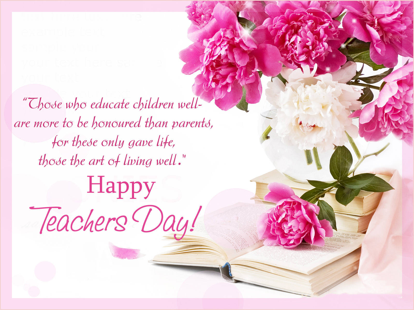 Happy Teachers' Day Honor Wallpaper