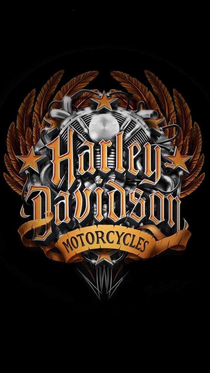 Harley Davidson Calligraphy Art Wallpaper