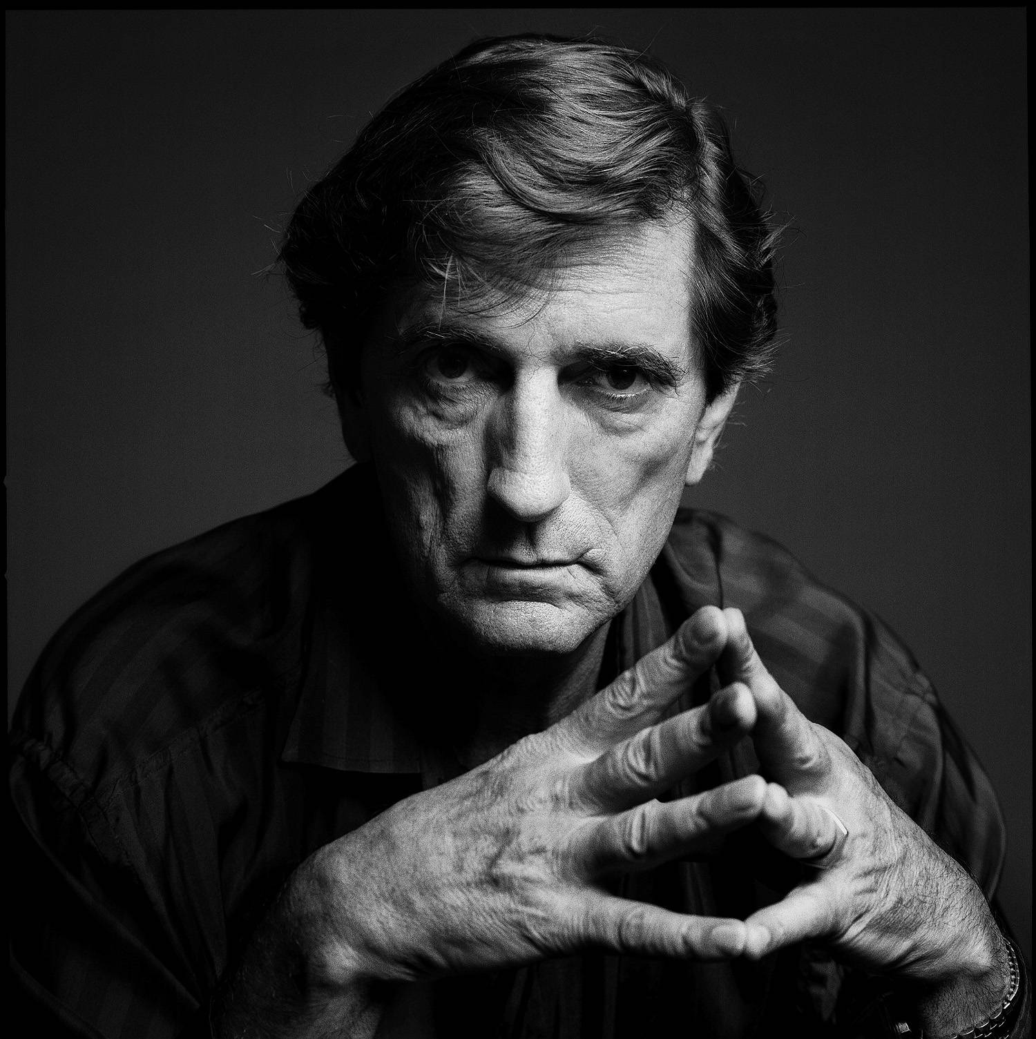 Harry Dean Stanton Noir Profile Photography Wallpaper