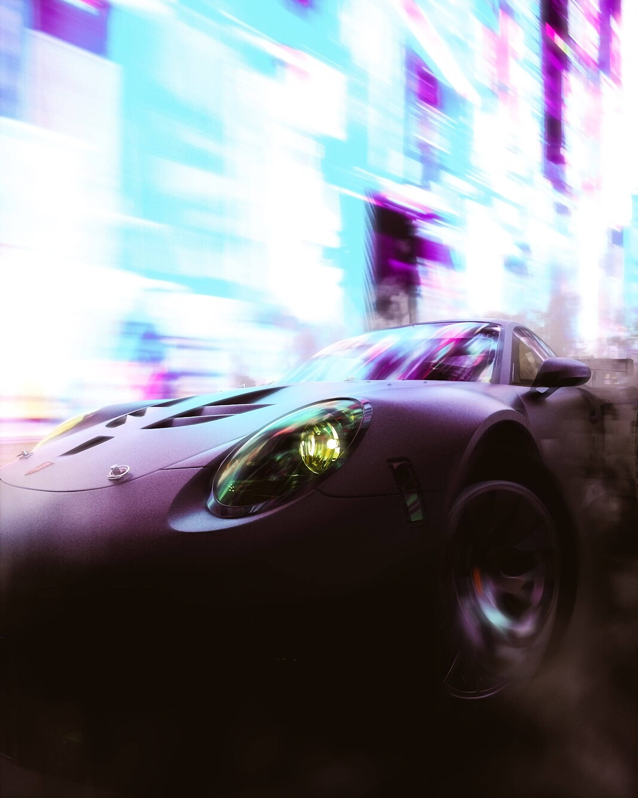 Hazy Purple Car Speed Iphone Wallpaper