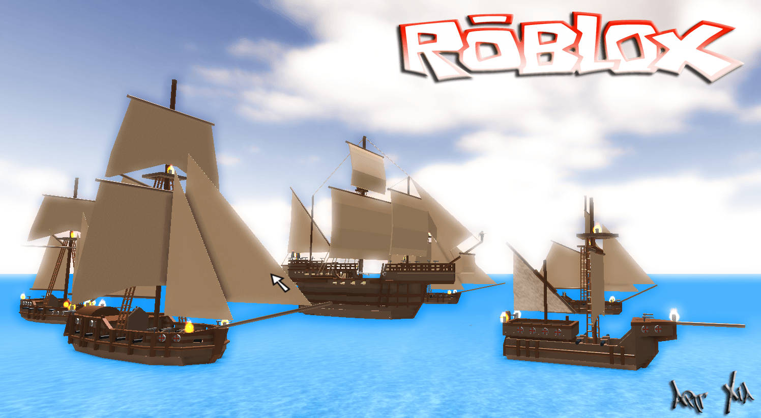 Hd Pirate Ships In Roblox Wallpaper