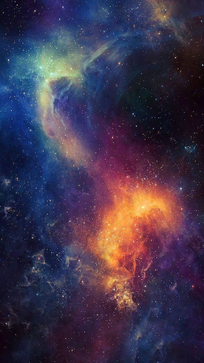 Hd Space Galaxy Portrait Wallpaper