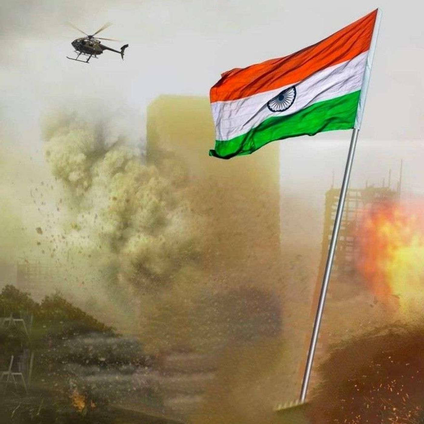 Helicopter Tiranga Wallpaper