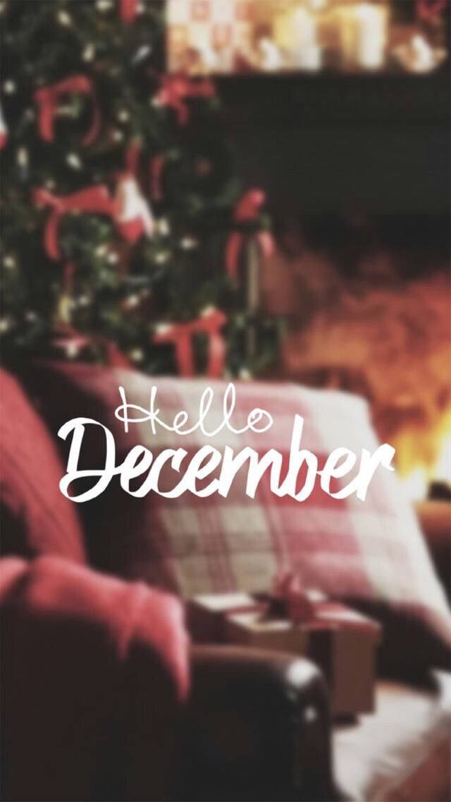 Hello December Cozy Couch Wallpaper