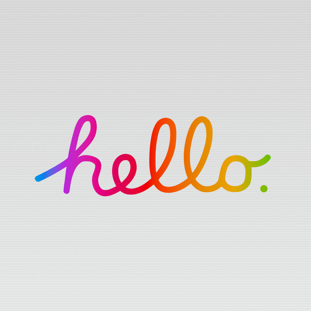 Hello Greeting For Apple Devices Wallpaper