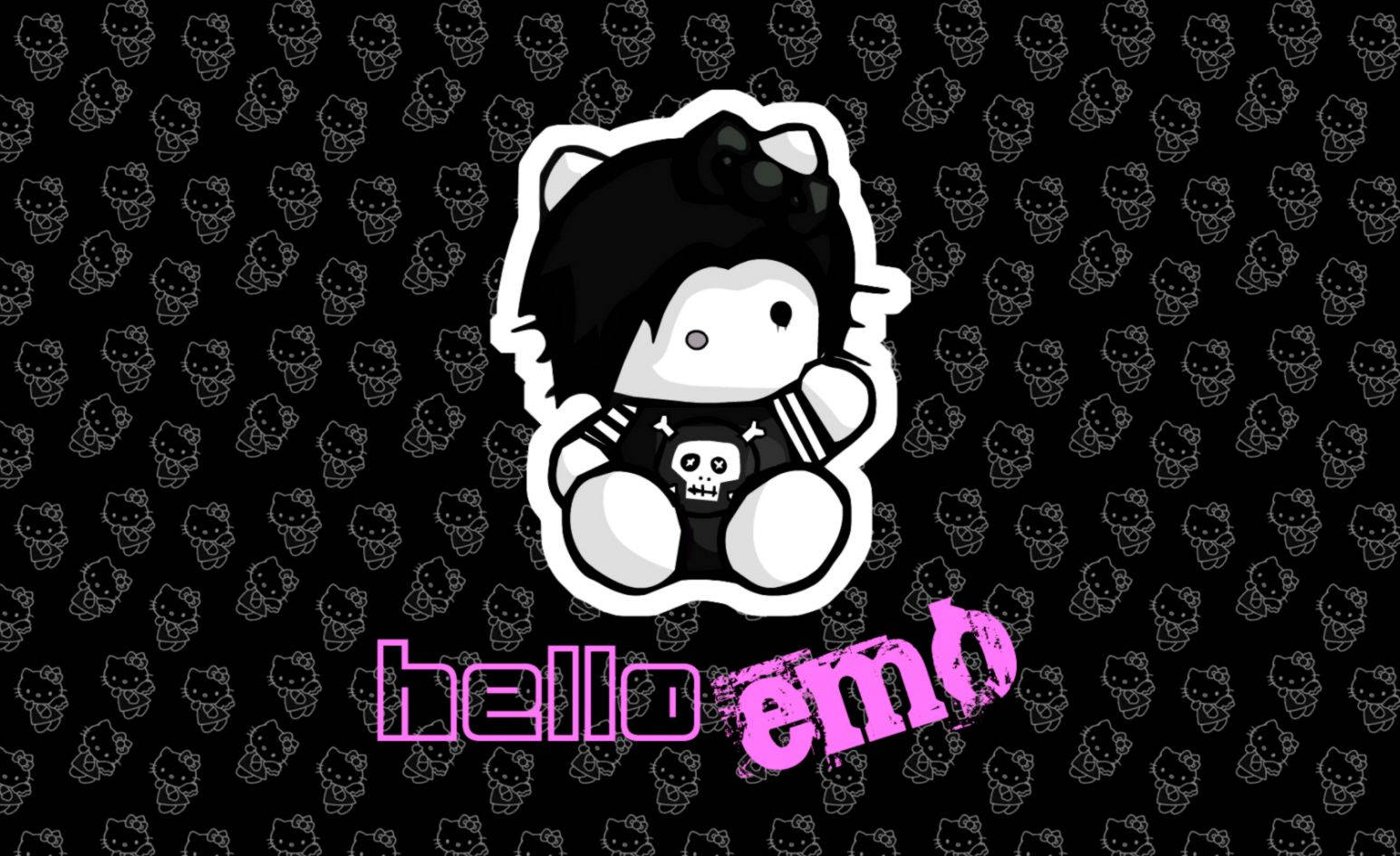 Hello Kitty Cute Emo Wallpaper