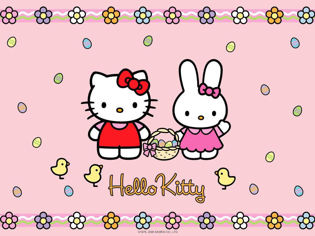 Hello Kitty Easter Egg Wallpaper