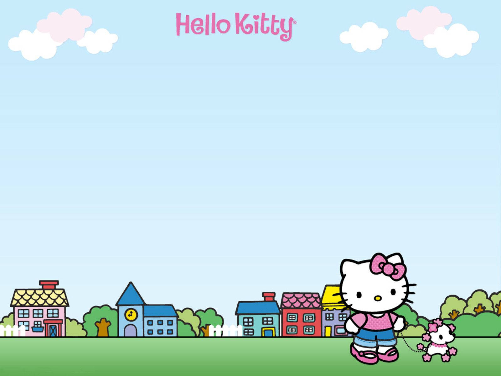 Hello Kitty Sanrio Village Wallpaper