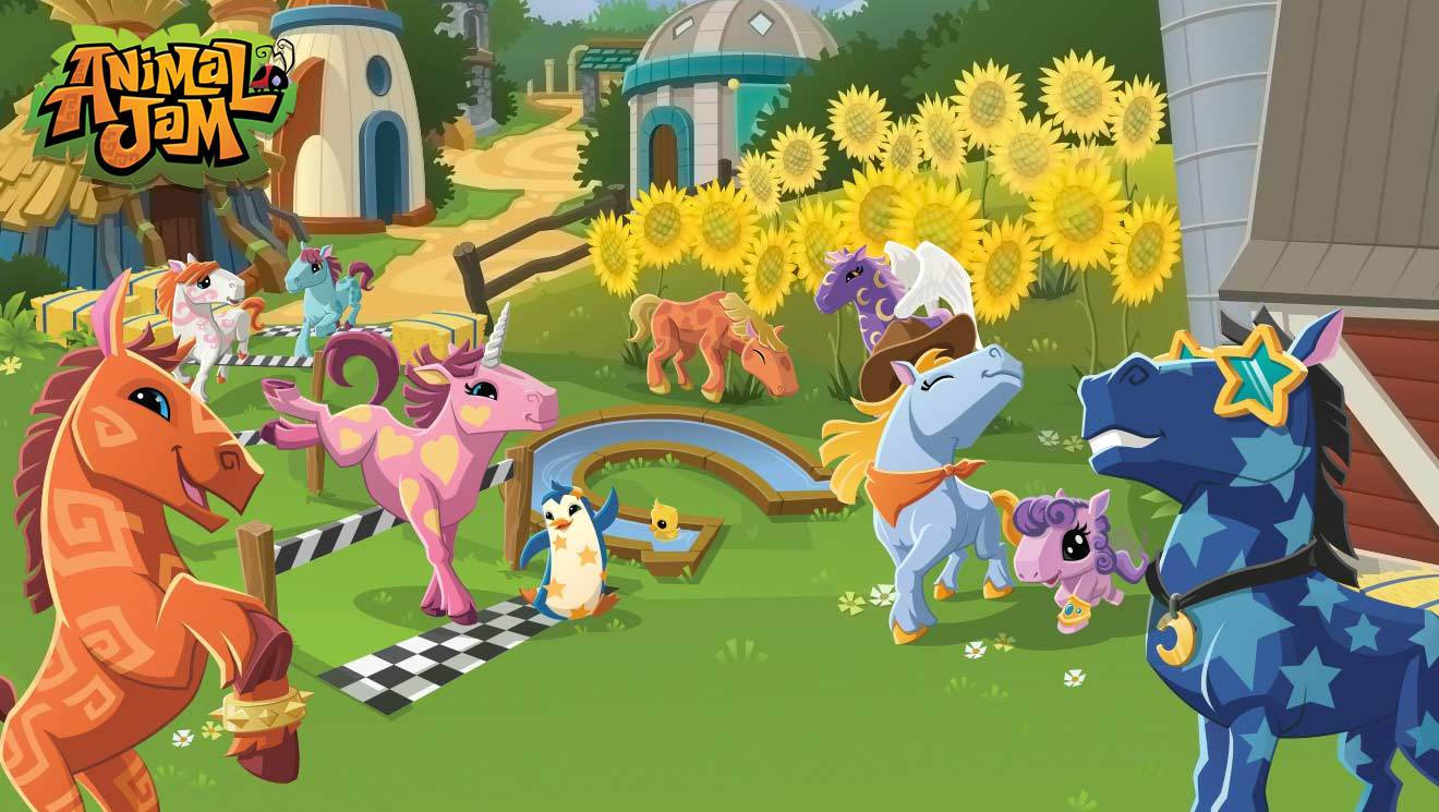 Herd Of Horses In Animal Jam Wallpaper