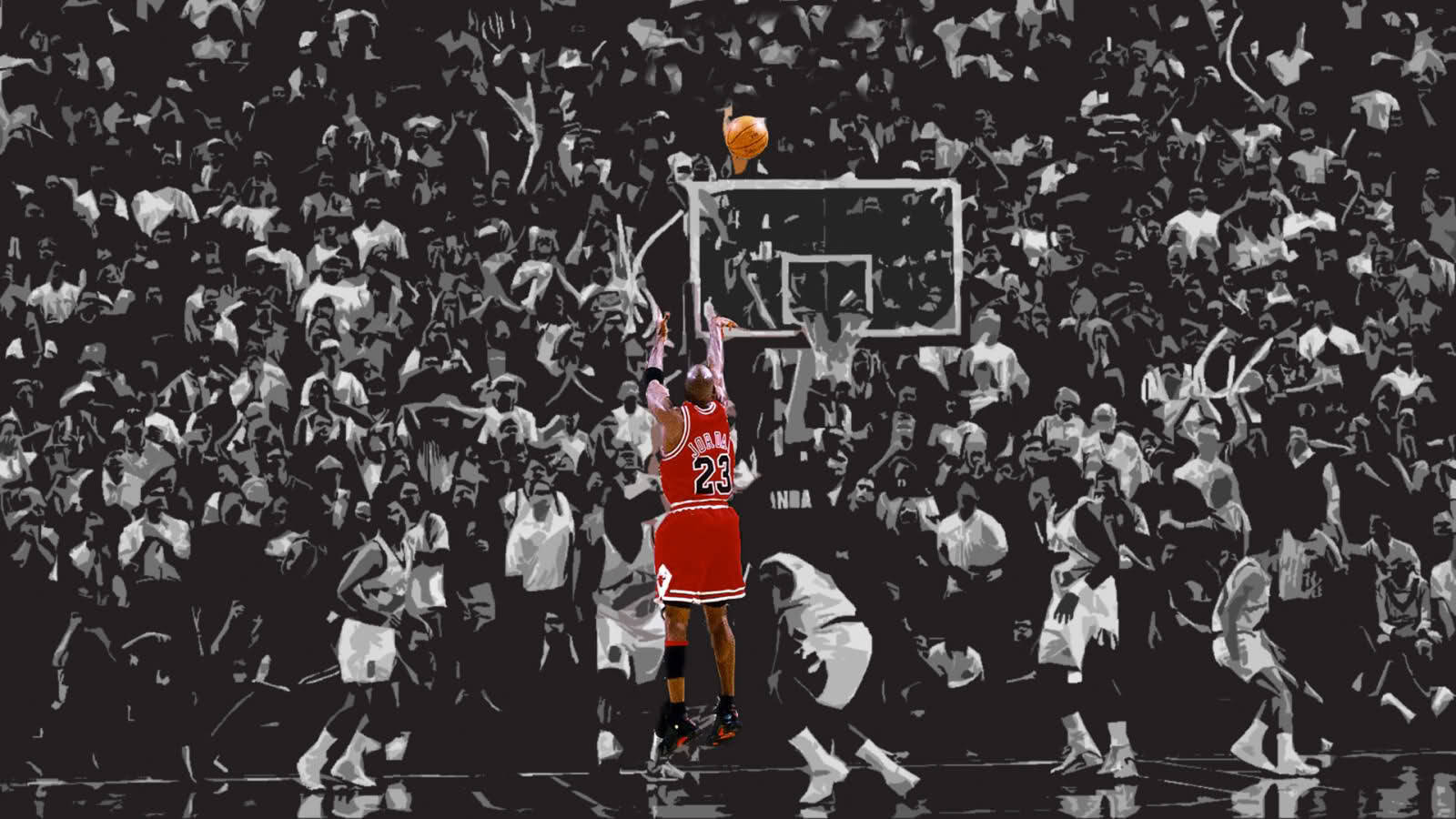 Highlighted Michael Jordan Wallpaper