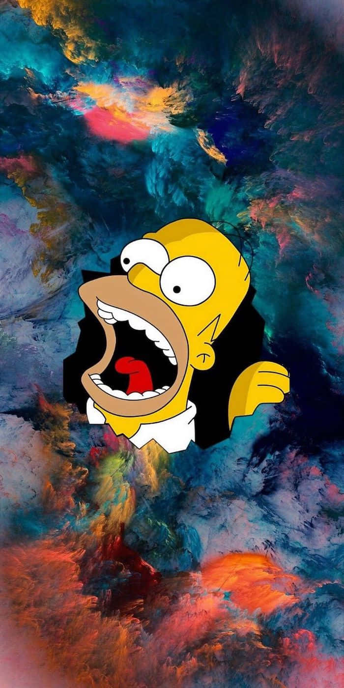 Hilarious Face Of Homer Simpson Wallpaper