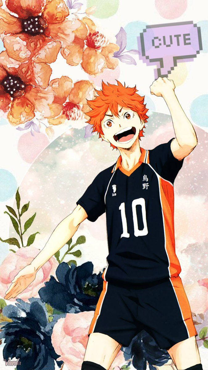 Hinata Shouyou Haikyuu Cute Aesthetic Wallpaper