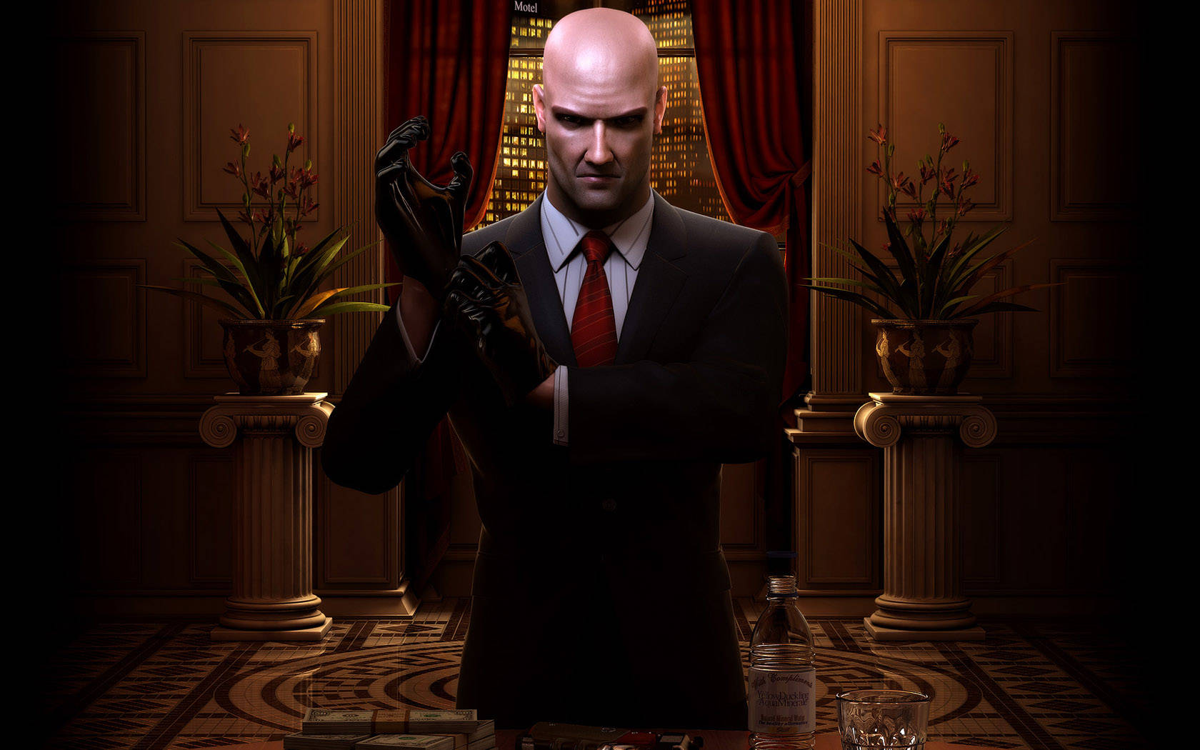 Hitman Adjusting Glove Wallpaper