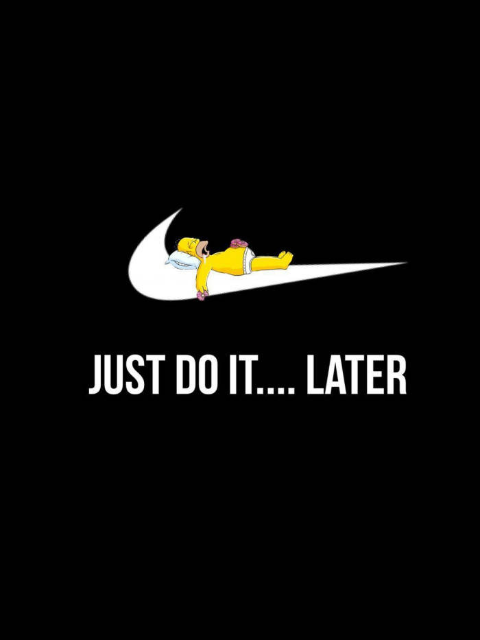 Homer Simpson Nike Funny Phone Wallpaper