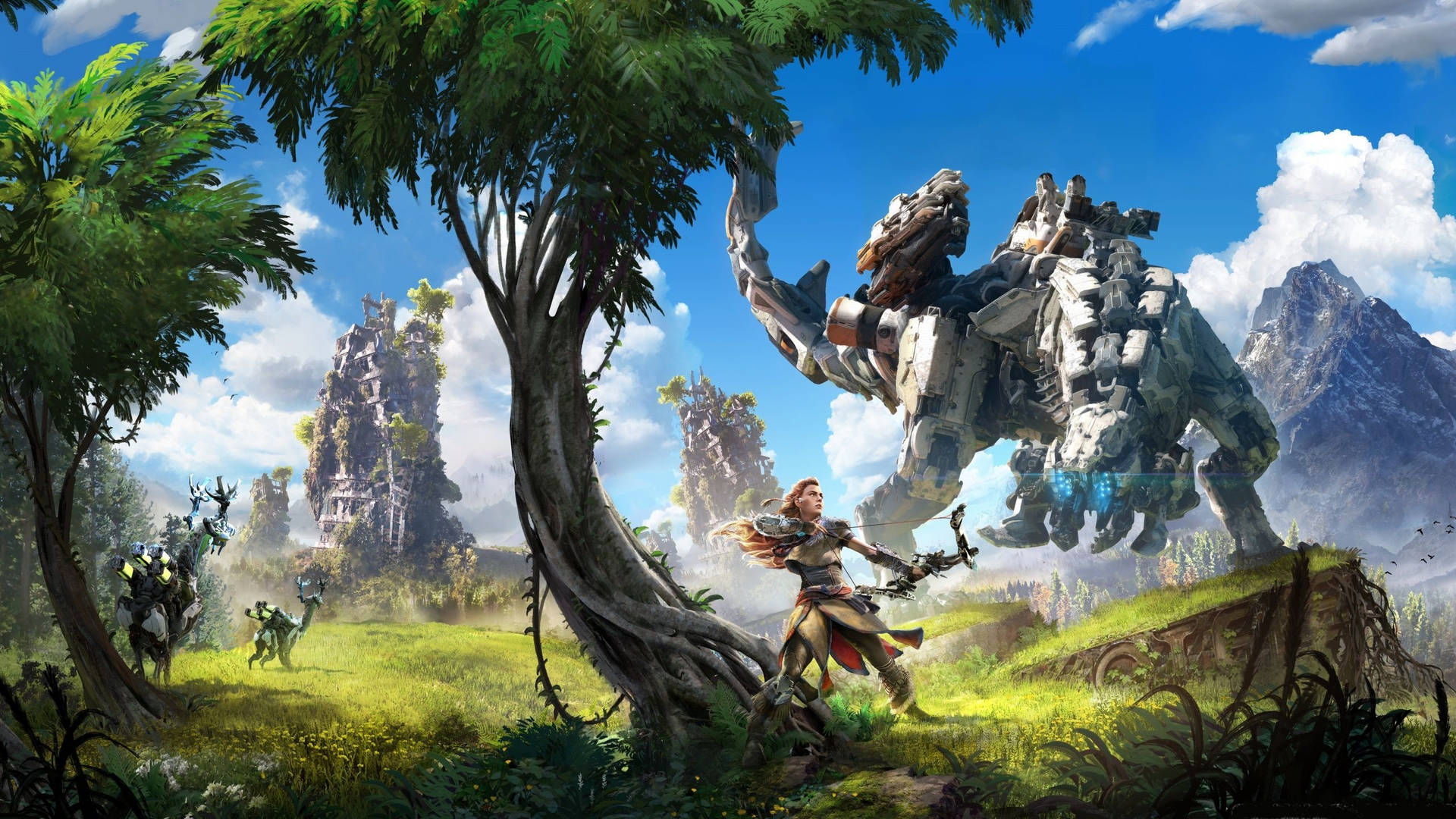 Horizon Zero Dawn 1440p Gaming Background Wallpaper WallpapersOK
